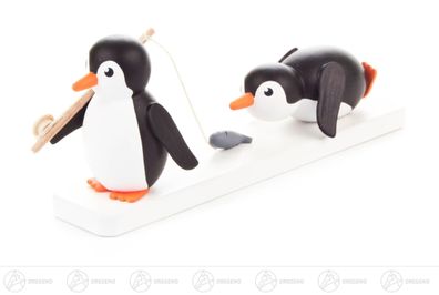 Miniatur Pinguin Fischdieb BxHxT 10,5cmx4 cmx3 cm NEU Erzgebirge Weihnachtsfigur