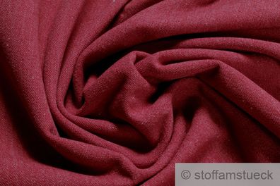 0,5 Meter Stoff Baumwolle Polyester Elastan Alpen Sweat Jersey lila flauschig