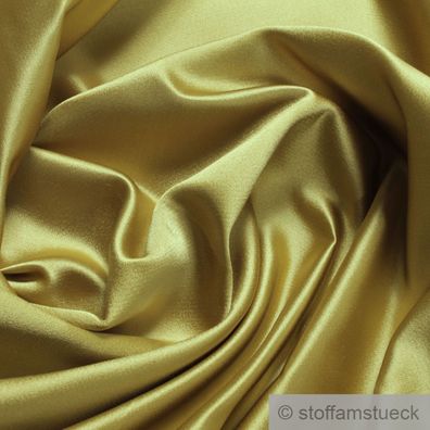 Stoff Duchesse Seide Satin gold fest weich