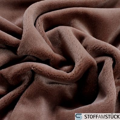 Stoff Mohair Samt hell taupe JAB Anstoetz 1-3102-080 Polstersamt sehr weich