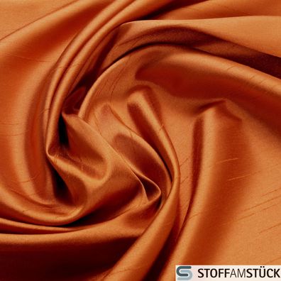 Stoff Polyester Taft mandarin Dupion Optik JAB Anstoetz 8-3103-267 orange