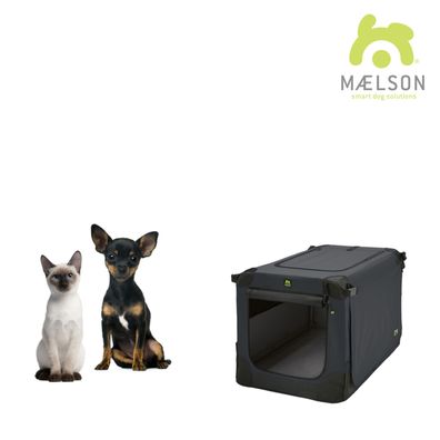 Maelson Soft Kennel Transportbox, faltbar - anthrazit