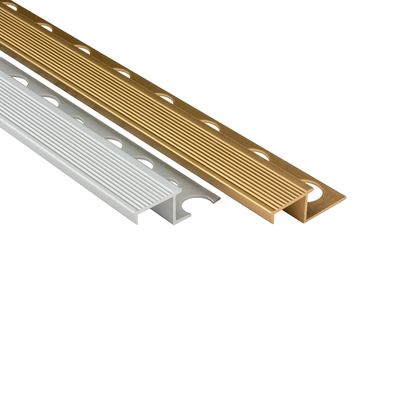 Alu Stufenprofil Fliesenschiene Profil Treppe Schiene silber gold L270cm H10mm