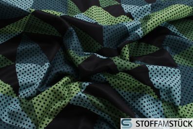 Stoff Polyester Elastan Soft Shell Punkt Raute atmungsaktiv Jacke