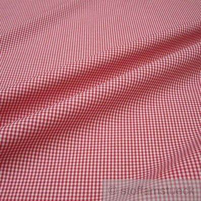 Stoff Baumwolle Vichy Karo klein rot weiß 1,5 mm Swafing Canstein