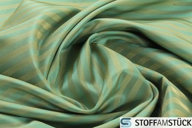 Stoff Polyester Taft Streifen gold grün breit JAB Anstoetz 9-7689-031