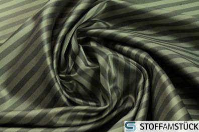 Stoff Polyester Taft Streifen grün oliv breit JAB Anstoetz 9-7689-033