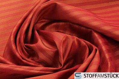 Stoff Polyester Taft Streifen orange rot breit JAB Anstoetz 9-7689-066