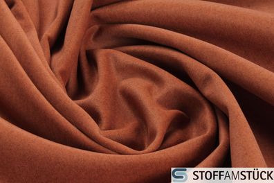 Stoff Polyester Thermo Polar Fleece terracotta Wärmedämmung isolierend