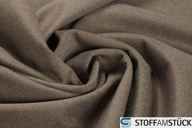 Stoff Polyester Thermo Polar Fleece braun Wärmedämmung isolierend