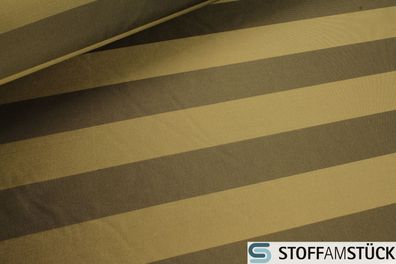 Stoff Polyester Taft Blockstreifen khaki oliv breit JAB Anstoetz 9-7688-034