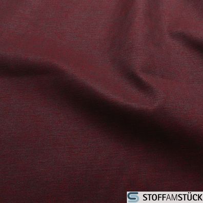 Stoff Polyester Outdoor meliert bordeaux grau wasserfest kaschiert