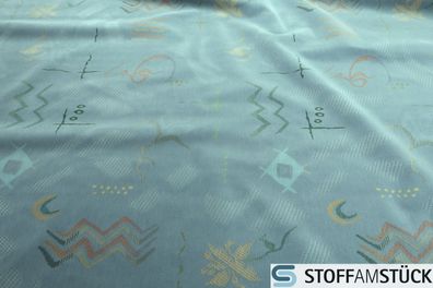 Stoff Polyester Polster Samt jeansblau Modern Art Polsterstoff strapazierfähig