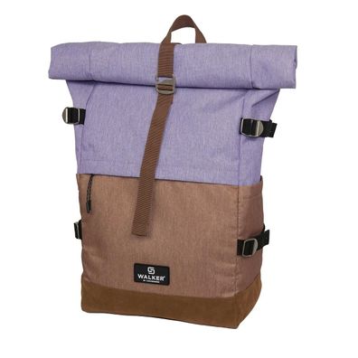 walker® 42156-323 Schulrucksack Roll up two - Lavender/Biscuit