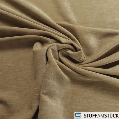 Stoff Mohair Samt natur Polstersamt sehr weich beige