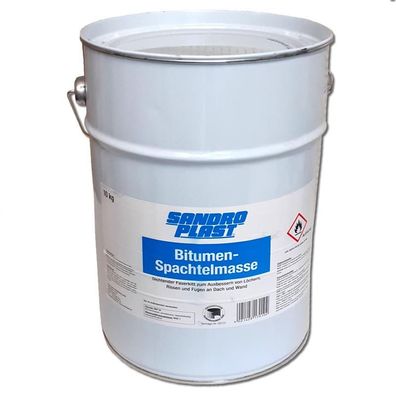 Sandroplast Bitumen Spachtelmasse 10kg Bitumenspachtel Bitumenmasse Abdichtung