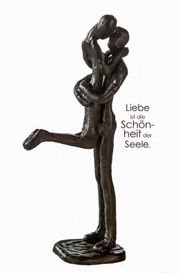 Casablanca Design Skulptur "Kissing" brüniert Höhe 19cm Breite 8cm, iefe 5cm, us