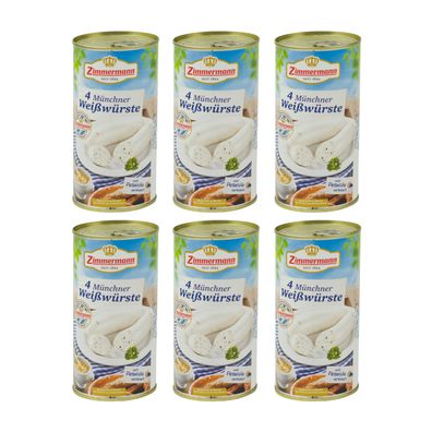 Food-United bayerische Wurst-Spezialität Münchner Weißwürste Zimmermann 6x530g