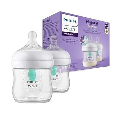 Philips Avent Babyflaschen Natural Response - 2x 125 ml Flaschen mit AirFree Ventil