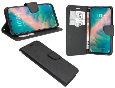 ZTE Blade V10 Tasche Schwarz Handyhülle Schutzhülle Flip Case Cover Etui Hülle