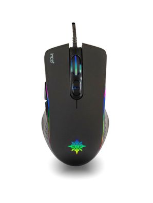 Inca RGB Makro Tasten Professional Gaming Maus 4800 DPI schwarz