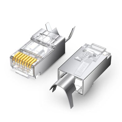 Ugreen 10x Modularstecker RJ45 Stecker 8P8C Cat 6A Cat 7 Adapter Netzwerkkabel