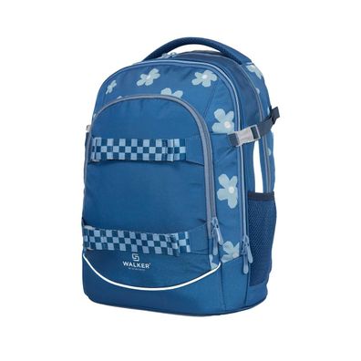 walker® 42041-344 Schulrucksack Fame - Uni 90ies Flower blue