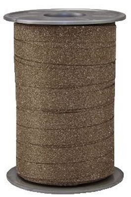 Goldina® 185 09-523 Ringelband - 10 mm x 100 m, Glitter braun