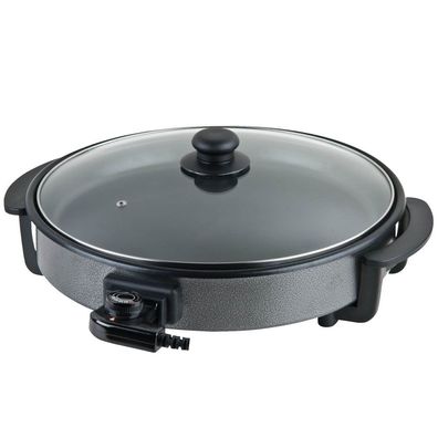 Schäfer Pizza Pan Pfanne Ø40/4,0cm 1350W Multifunktionspfanne Grillpfanne Antihaft