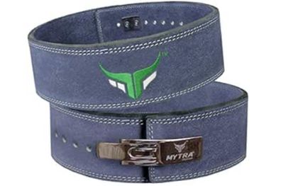 Mytra Fusion gewichthebergürtel 100% Echtes Leder Weightlifting Belt weiße Schna