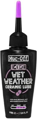 Muc Off E-Bike Nasskettenschmiermittel, 50 Milliliter – Premium-Elektrofahrrad-K