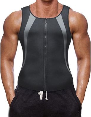 XDSP Herren Fitness ärmellos, Herren Taillentrainer Shapewear Waist Trainer Neop