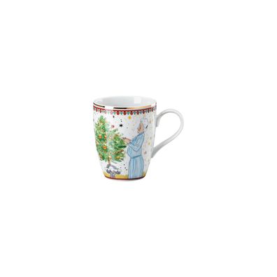 Weihnachtsleuchten II Becher mit Henkel, Hutschenreuther 2024