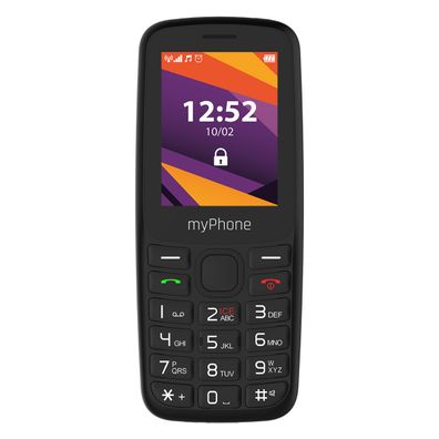 myPhone 6410 LTE Mobiltelefon 2,4"-Display, 1400 mAh, Kamera, USB-C, 4G Schwarz