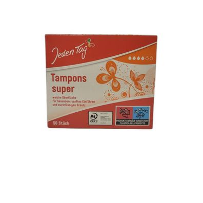 JedenTag Tampons super 56 St?ck