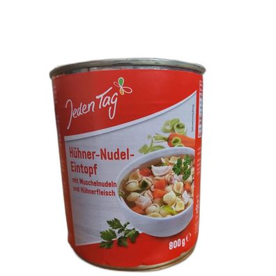 9,40EUR/1kg JedenTag H?hnernudeltopf 800g Dose