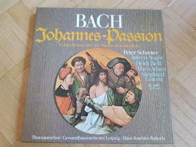 Bach Johannes-Passion/ Peter Schreier/ Arleen Auger/Heidi Riess 3 x Vinyl LP Box