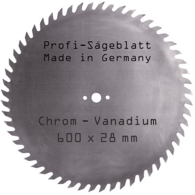 CV Sägeblatt 600 x 28 mm Kreissäge-Batt für Brenn-Holz-Säge