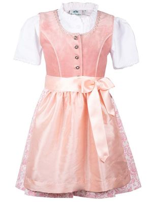 Kinderdirndl Patricia Samt mit Bluse Isar-Trachten