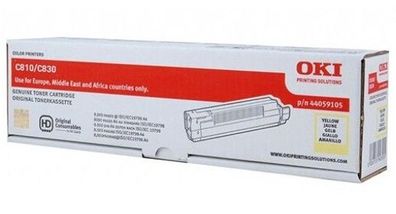 OKI 44059105 Toner fü?r OKI C800 Serie gelb