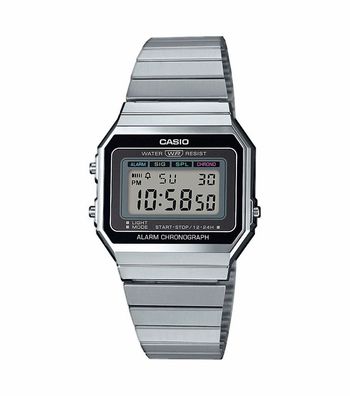 Casio Vintage der Klassiker > Digitaluhr silberfarben > A700WE-1AEF