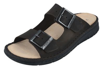 FINN Comfort FINNCO Cayman Soft Herren Pantolette braun coffee Buk Nubukleder