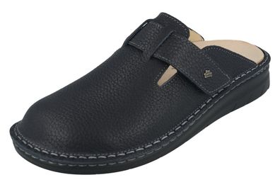 FINN Comfort Petare Herren Clogs blau navy Rabo Glattleder