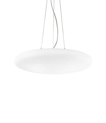 Ideal Lux Smarties SP5 D60 Pendelleuchte in rundem Design Struktur Weiß