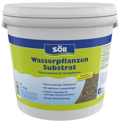 Söll Wasserpflanzen Substrat 6 Kg Pflanzendünger für Teichpflanzen