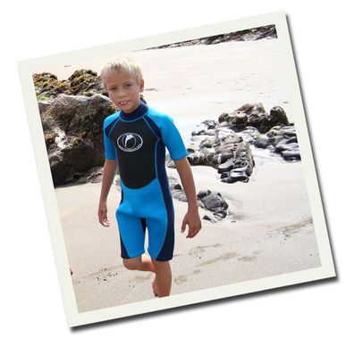 Konfidence Shortie Wetsuit Neopren Kinder Shortie Neoprenanzug Blau Blue