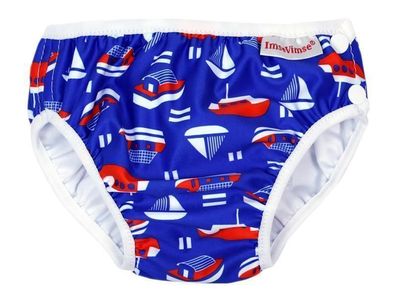 Imse Vimse Schwimmwindel, Badewindel, Aquawindel, Babybadehose Blue Sailor