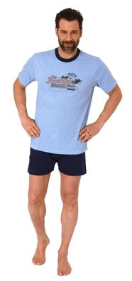 Casual Herren Shorty Pyjma mit kurzen Shorts und Rundhals - 122 105 10 756