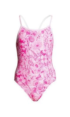 Funkita Novel Floral One Piece Single Strap Mädchenbadeanzug