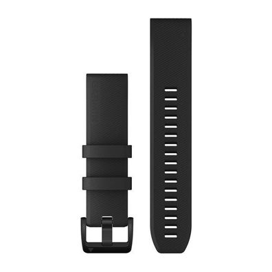 Garmin QuickFit Silikon Armband 22mm Schwarz Black für Approach, Fenix5, 6, Foreru